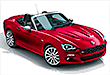 Fiat 124 Spider Cabrio in Portugal